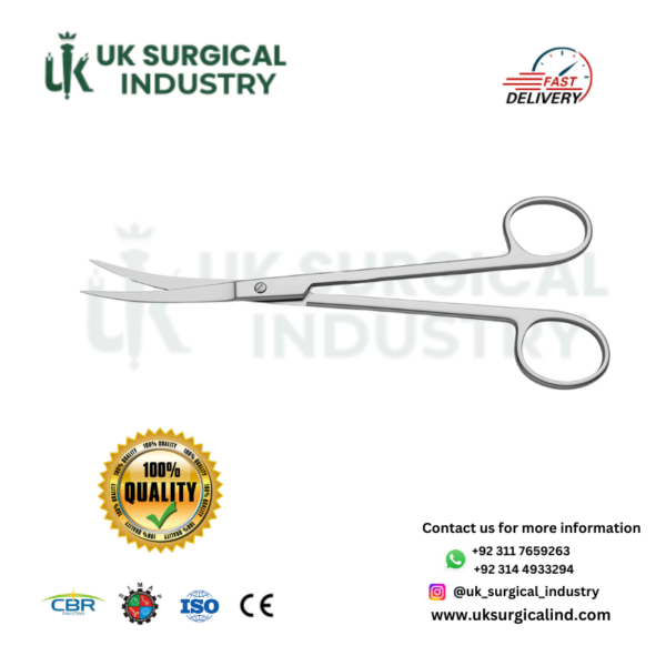 Freidman Face Lift Scissors Curved- Serrated Sharp Edges Supercut