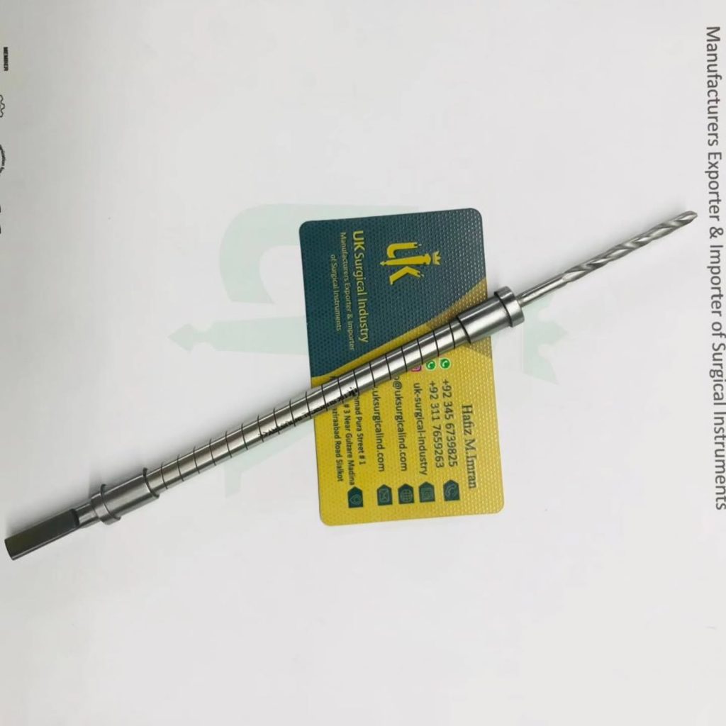 Flexible Drill Bit | Premium Orthopedic & Neurosurgical Flexible Shaft Drill for Bone Surgery | Stainless Steel Surgical Tool