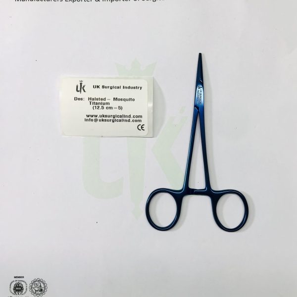 Halstead Forceps | Titanium | Surgical Instruments straight Hemostatic Clamp
